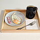Wooden lacquered tray. Breakfast. Art.2204, Trays, Tomsk,  Фото №1