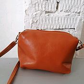 Сумки и аксессуары handmade. Livemaster - original item Leather bag. Crossbody bag. Puglias. Red. Handmade.