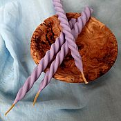 Сувениры и подарки handmade. Livemaster - original item Purple Wax Candles. Handmade.