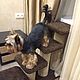Stairs for cats and dogs up to the window. 2in1 scratching post and a ladder. buy, Ladders steps for animals, Ekaterinburg,  Фото №1