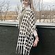 Палантин Белый шум, Стильный шарф сетка. Палантины. Цепалина Ирина. Ярмарка Мастеров.  Фото №9