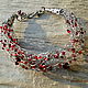 Pomegranate dreams. Bead bracelet. GoodGemsGoods. Online shopping on My Livemaster.  Фото №2