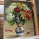 Oil painting Colorful bouquet. 50h40 cm. In the frame. Pictures. Tatiana Chepkasova. Online shopping on My Livemaster.  Фото №2