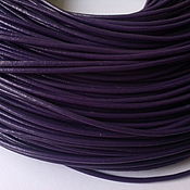 Бусина стеклянная, фиолетовая 16 х 13 мм