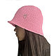Panama Pink Flamingo. Hats1. Yuliana Gavrosh Ypapi. Интернет-магазин Ярмарка Мастеров.  Фото №2