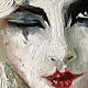Clown Girl, circus painting, oil on canvas. Pictures. myfoxyart (MyFoxyArt). My Livemaster. Фото №6