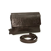 Сумки и аксессуары handmade. Livemaster - original item clutches: Women`s brown leather bag Asia S44-622. Handmade.