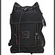 Рюкзак- Торба цвет Черный. Рюкзаки. SofiTone. Интернет-магазин Ярмарка Мастеров.  Фото №2
