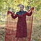 Handkerchief openwork ' Elizabeth' downy burgundy. Shawls1. Down shop (TeploPuha34). Online shopping on My Livemaster.  Фото №2