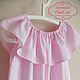 Baby dress with a flounce of cotton to buy
