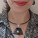 Чокер-колье "Элегия" с подвеской  жемчуг в сеточке. Чокер. KSeniora jewelry. Ярмарка Мастеров.  Фото №4