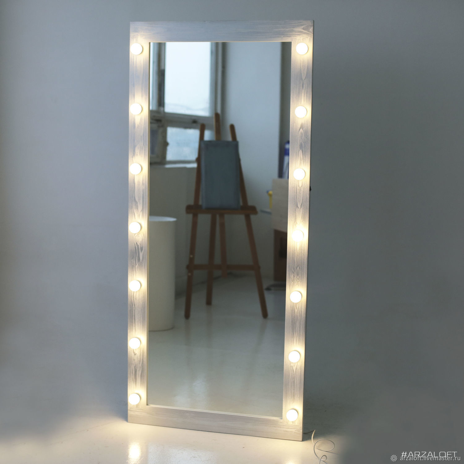 Напольное зеркало с подсветкой – заказать на Ярмарке Мастеров – EVD7VBY .