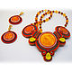 Soutache set 'Sunny day' Earrings necklace. Jewelry Sets. Soutazhe tale. My Livemaster. Фото №4