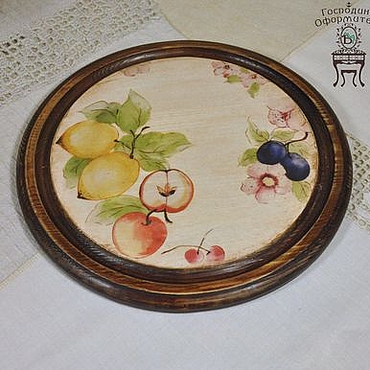 Посуда ручной работы. Ярмарка Мастеров - ручная работа Поднос "Garden". Handmade.
