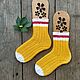 Желтые вязаные носки RussianSocks жёлтый цвет желток цыпленок цыплячий. Носки. RussianSocks ВЯЗАНЫЕ НОСКИ ВАРЕЖКИ. Ярмарка Мастеров.  Фото №4