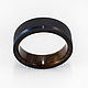 Black Zirconia ring with iron wood. Rings. asgdesign. My Livemaster. Фото №5