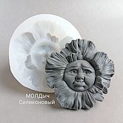 Материалы для творчества handmade. Livemaster - original item Flower with face silicone mold. Silicone flower shape. Handmade.