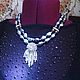 Necklace 'the Fireworks of dreams' (pearls, cubic zirconias). Necklace. Pani Kratova (panikratova). My Livemaster. Фото №6
