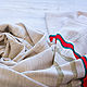 Бежевый   итальянский трикотажный  шарф из ткани Gucci, Шарфы, Москва,  Фото №1
