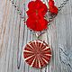 Pearl CHOKER necklace-RED SUN. Chokers. arisha-jewerly (arisha-jewerly). Online shopping on My Livemaster.  Фото №2