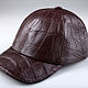 Baseball cap made of genuine crocodile leather IMA0329B444. Baseball caps. CrocShop. My Livemaster. Фото №4