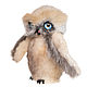Order Copy of Owl from natural fur with flying wings. Holich_toys. Livemaster. . Stuffed Toys Фото №3