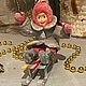 Ватная игрушка на ёлку «Девочка на санках». Елочные игрушки. Nina ArtHeart. Ярмарка Мастеров.  Фото №10