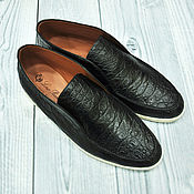 Обувь ручной работы handmade. Livemaster - original item Men`s shoes made of genuine crocodile leather, custom-made model!. Handmade.