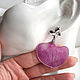 Earrings with Real Lilac Orchid Petals Rhodium Butterfly. Earrings. WonderLand. My Livemaster. Фото №6