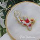 Brooch fish koi carp embroidered with beads. Brooches. vettochka. My Livemaster. Фото №6