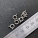 Замочек из серебра 925 пр, замочек с разъёмным ушком, 4 размера. Фурнитура для украшений. СОТВОРИ • камни • бусины • фурнитура. Интернет-магазин Ярмарка Мастеров.  Фото №2