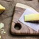 Торцевая доска из Карагача "Сегмент". Разделочные доски. Danywood. Ярмарка Мастеров.  Фото №5