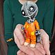 Статуэтка Trick ' R Treat из полимерной глины. Прикольные подарки. MasterskayaKaty. Ярмарка Мастеров.  Фото №6