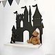 Полка Замок Черный. Полки. Little House Decor. Ярмарка Мастеров.  Фото №4