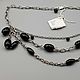 Silver necklace with black onyx. Necklace. yakitoriya. Online shopping on My Livemaster.  Фото №2