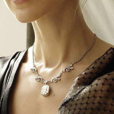 Винтаж: Колье 1928 Jewelry со Swarovski "Царственный выход". . Винтаж ручной работы - Ярмарка Мастеров Винтаж ручной работы. Ярмарка Мастеров - ручная работа Винтаж: Колье 1928 Jewelry со Swarovski "Царственный выход". Handmade.