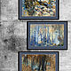 Painting Autumn landscape in mixed technique Graphics (postponed). Pictures. Pictures for the soul (RozaSavinova). My Livemaster. Фото №6