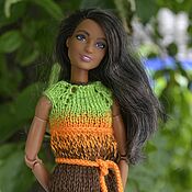 Куклы и игрушки handmade. Livemaster - original item Dress with belt for Barbie 