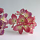 Pink and purple hydrangea set of two hairpins. Hairpins. PandaStudio (glossyfleur). Online shopping on My Livemaster.  Фото №2