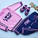 Pink tracksuit for girls height 62-68cm, Baby Clothing Sets, Slavyansk-on-Kuban,  Фото №1