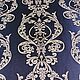 Коллекционная портьера из вискозы NeoClassic Синий. Ткани. Шторы&Ткани (jeronima-textil). Ярмарка Мастеров.  Фото №4