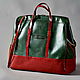 Travel bag WEEKENDER red currant & green, Travel bag, Moscow,  Фото №1