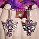 Earrings 'Wings Of The Archangels' Kunzite 925 Sterling Silver. Earrings. Amalia-jewelry talisman. My Livemaster. Фото №6