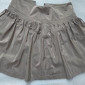 Винтаж handmade. Livemaster - original item Vintage skirt, silk with cotton, cap brand. Handmade.