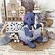 Тедди слон — Коллекционная интерьерная игрушка ручной работы, teddy. Тедди Зверята. handmade_toys.lab | Добрые тедди. Интернет-магазин Ярмарка Мастеров.  Фото №2