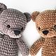 Мастер-класс Мишка Карамелька из плюшевой пряжи. Выкройки для шитья. Мия (Mia-Maria). Ярмарка Мастеров.  Фото №5