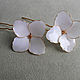 White hydrangea studs. Hairpin. PandaStudio (glossyfleur). My Livemaster. Фото №5