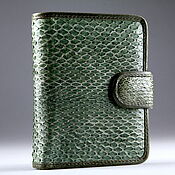 Сумки и аксессуары handmade. Livemaster - original item Women`s wallet made of snake skin, coin holder on a clasp IMI0007G1. Handmade.