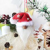 Куклы и игрушки ручной работы. Ярмарка Мастеров - ручная работа Подвеска- шар на ёлку Гном. Подарок 2022. Handmade.