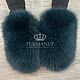  Fur with emerald-colored fur, Mittens, Moscow,  Фото №1